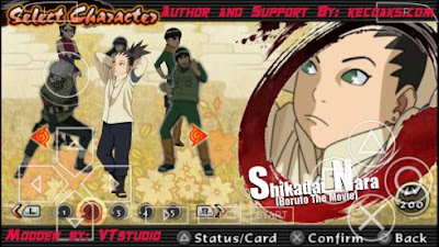 NSUNI Boruto Full Characters Naruto Senki Mod Apk for PPSSPP New Games By VTstudio