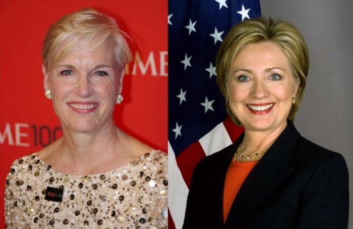 Resultado de imagen para hillary clinton y cecile richards juntas por planned parenthood