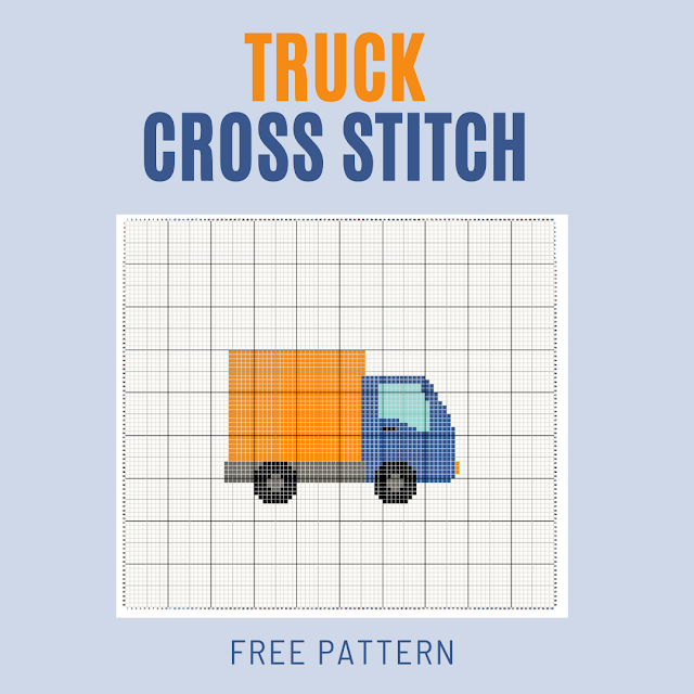 Truck cross stitch - free pattern