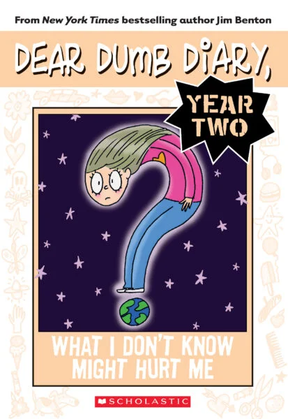 Ebook details: Author: Jim Benton;  Illustrator: Jim Benton Publisher ‏ : ‎ Scholastic Paperbacks (June 25, 2013) Language ‏ : ‎ English Paperback ‏ : ‎ 144 pages ISBN-10 ‏ : ‎ 9780545377652 ISBN-13 ‏ : ‎ 978-0545377652 Reading age ‏ : ‎ 8 - 12 years Format: PDF Download Dear Dumb Diary Year Two #4: What I Don't Know Might Hurt Me PDF  Just when I was pretty sure we could let the Student Awareness Committee quietly die a dignified death like some majestic old elephant or the Square Dancing Club, Angeline has to be aware of something. Great.  And, of course, it couldn't be something interesting like nail polish or why maybe there should be a special class in nail polish and how to get it out of your beagle's ear. (Mom, if you're reading this, I'm not admitting anything. Somebody else could have painted a heart in his ear.)  Angeline just had to be aware of one of those THINGS THAT ADULTS LIKE.
