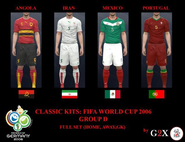 FIFA World Cup 2006 Group D Kits PES 2017 PATCH PES