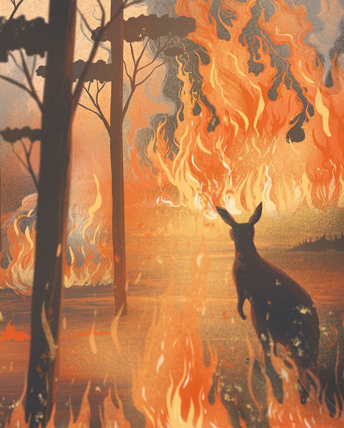 Compelling Artworks Honor The Victims Of Australian Fires