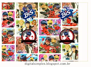 Etiquetas de Prodigiosa Ladybug para imprimir gratis.