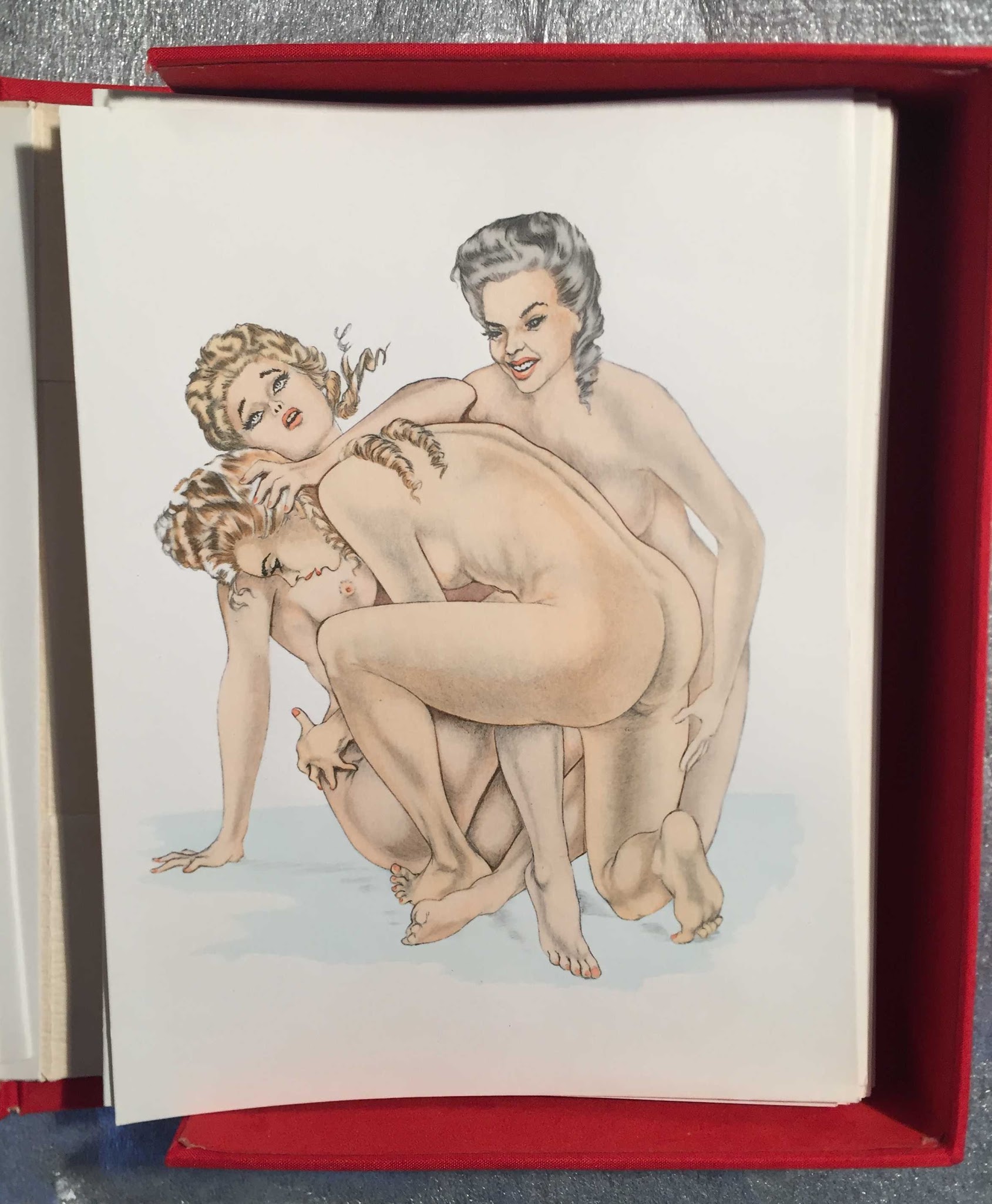 Trois filles font l'amour une illustration d'Alain Dumond