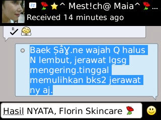 Testimoni Florin Dari Konsumen Handyan Shop