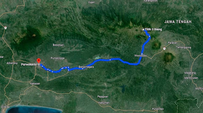 rute tour dieng dari purwokerto