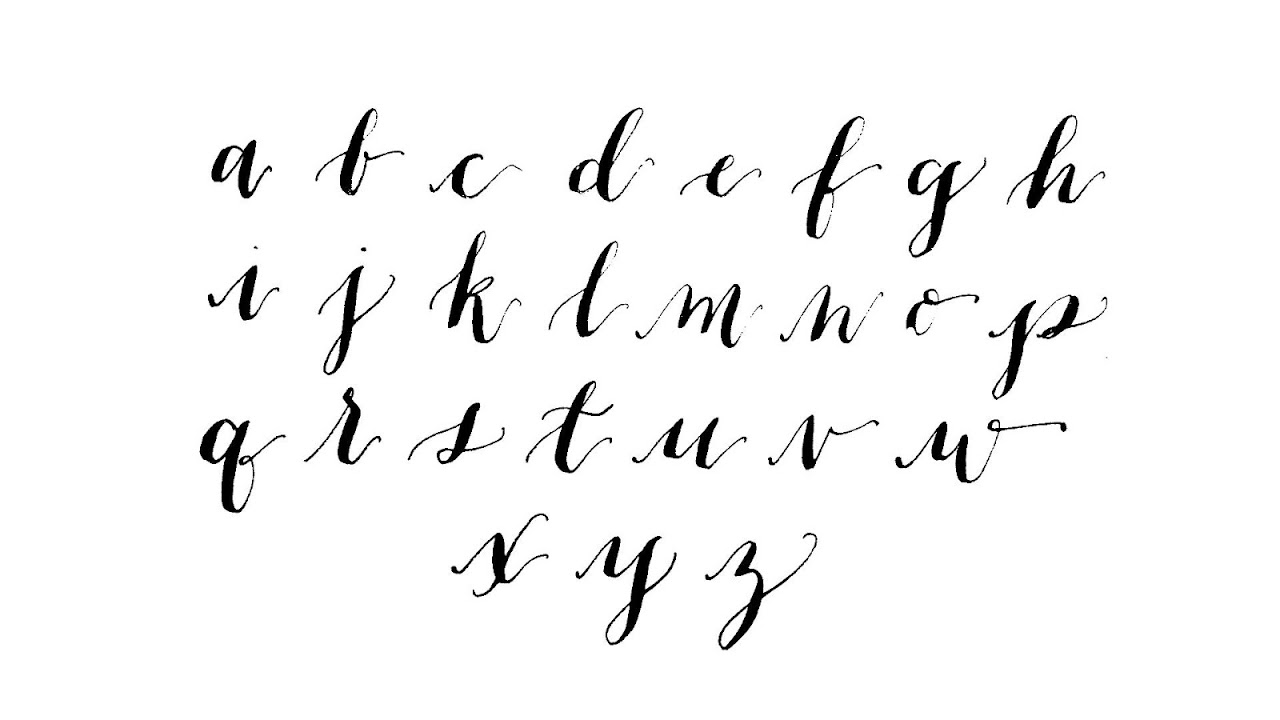 Calligraphy - Writing Calligraphy Letters