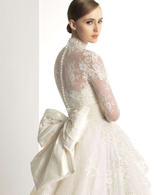 wedding dress, dantel