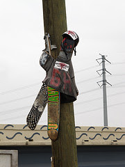 skater on pole