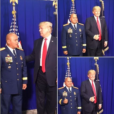 Philippines’ police chief Ronald Dela Rosa and Donald Trump.