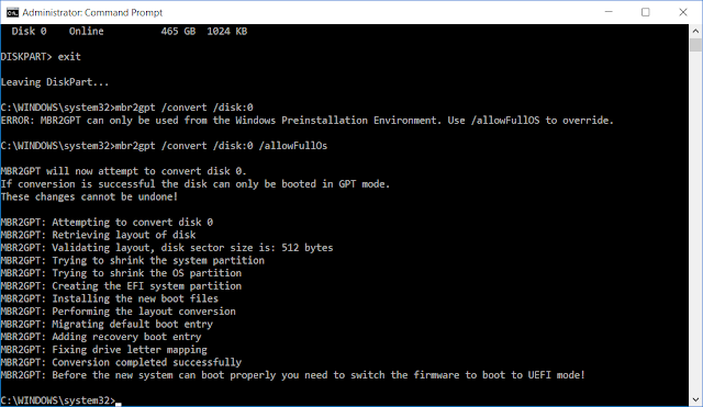 MBR2GPT /convert /disk:0 /allowFullOS