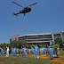 Armed Forces choppers drop Rose petals on Hospitals