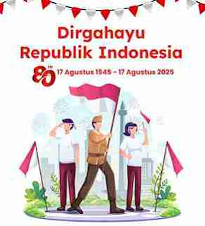 Gambar Ucapan Dirgahayu RI KE 80 Terbaru