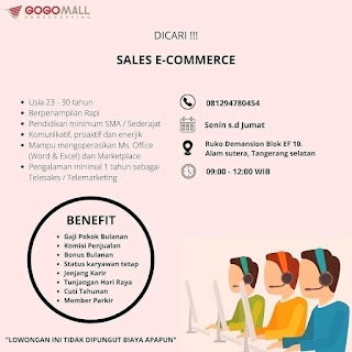 Lowongan Kerja Sales E-commerce