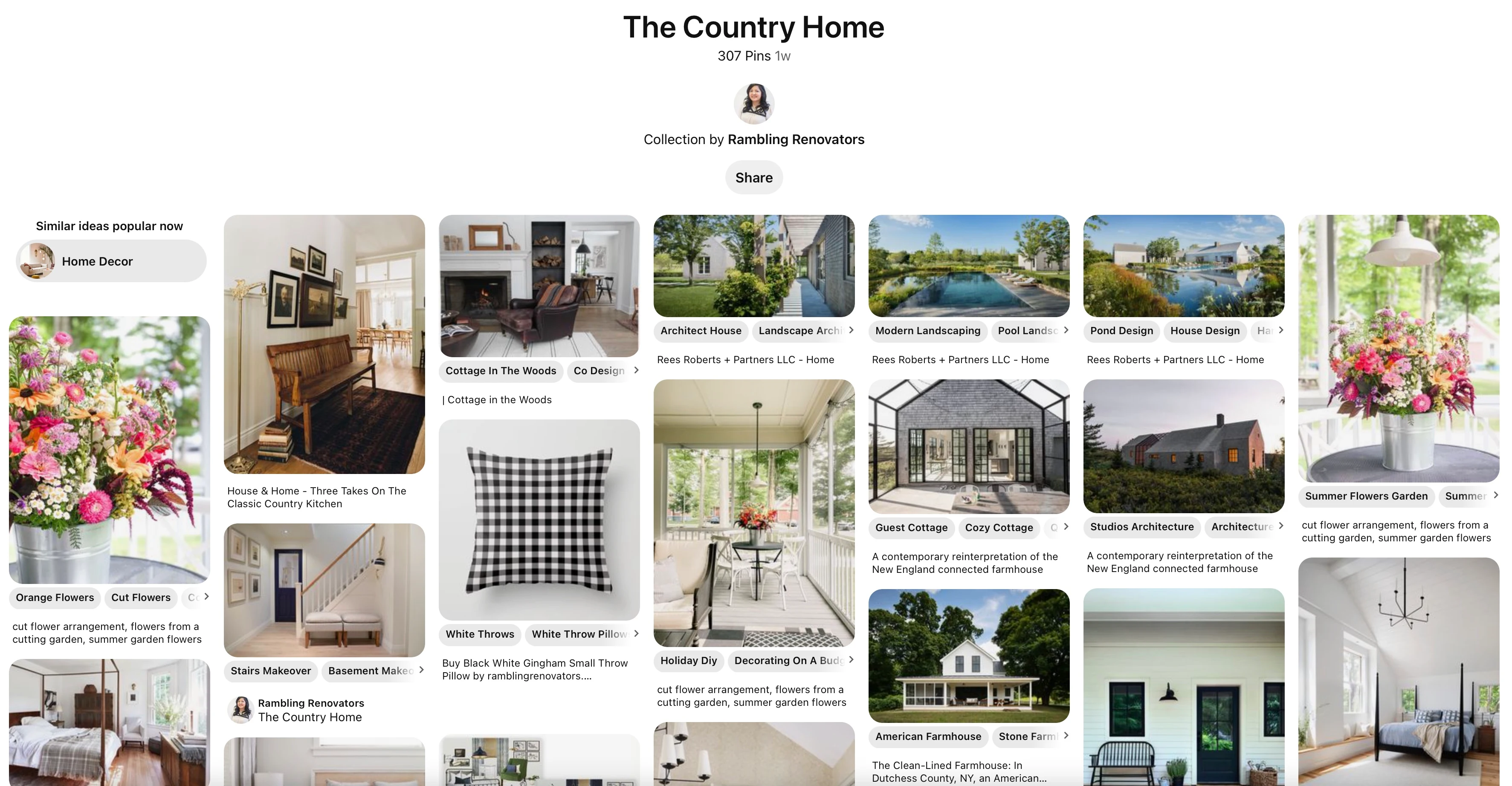 pinterest board the country home