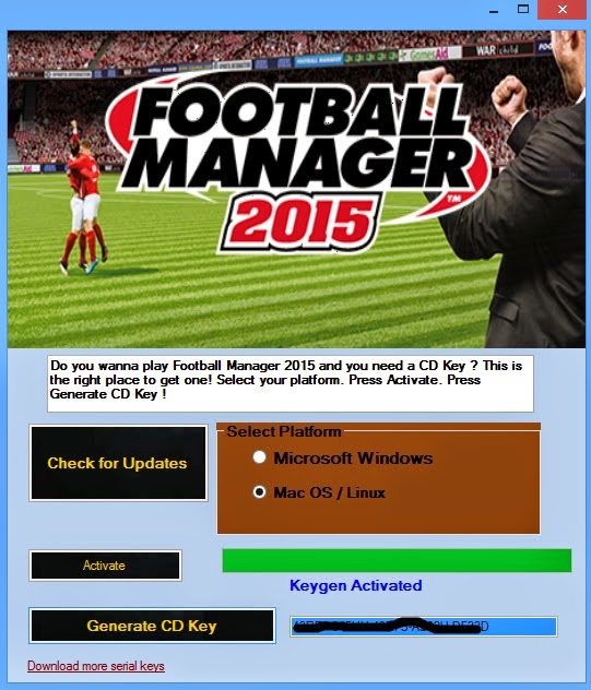 fotball manager 2015 serial key 