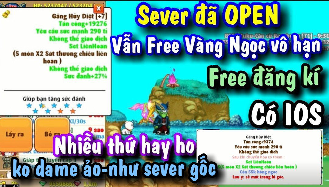 NRO Lậu Siêu Vip Đã Open full mod Có IOS Vàng Ngọc Vô Hạn Đăng Kí Free
