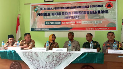 BPBD Mempawah Gelar Pelatihan Destana di Desa Parit Banjar