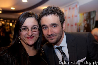 Allan Hawco and Diana - Toronto Teacher Mom at Republic of Doyle Premiere