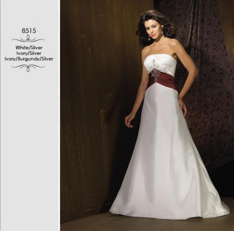 black, white and red wedding dresses