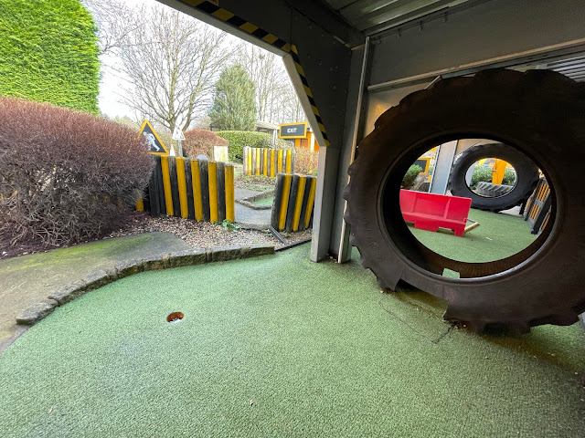 Mini Golf at Gulliver's Land Theme Park Resort in Milton Keynes. Photo by Christopher Gottfried, February 2024