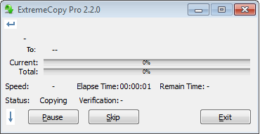 ExtremeCopy Pro 2.2.0 Final Full Serial - Screenshot