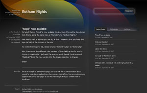 Gotham Nights Premium Quality Dark Blogger XML Template