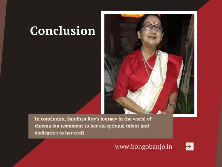 Sandhya Roy Conclusion