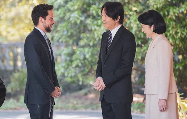 King Abdullah, Queen Rania and Crown Prince Al Hussein met with Emperor Naruhito, Empress Masako and Crown Princess Kiko