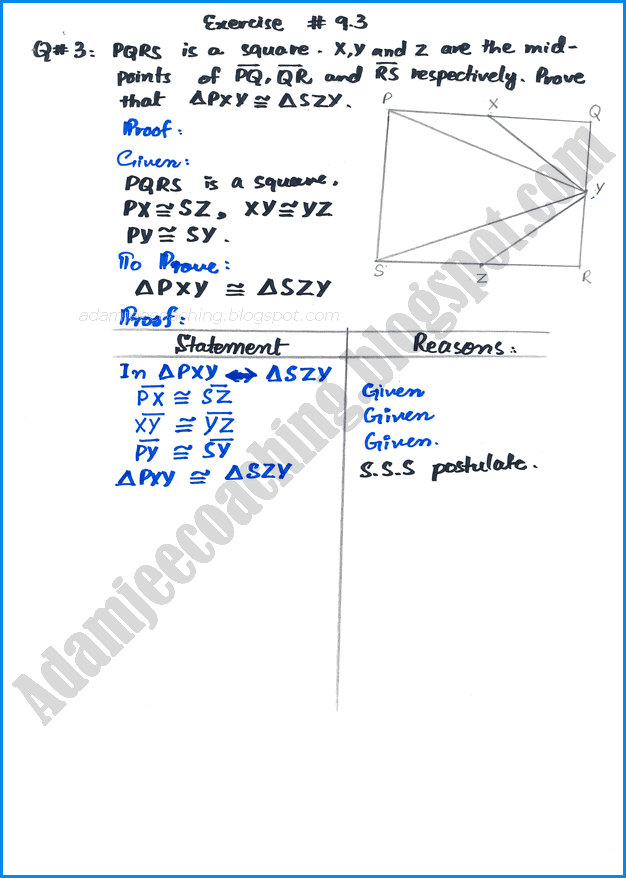 congruent-triangles-exercise-9-3-mathematics-9th