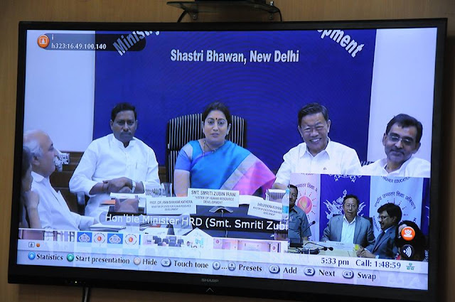 HRD Minister Smriti Irani launches Sikkim's Online Admission and RUSA Portal 
