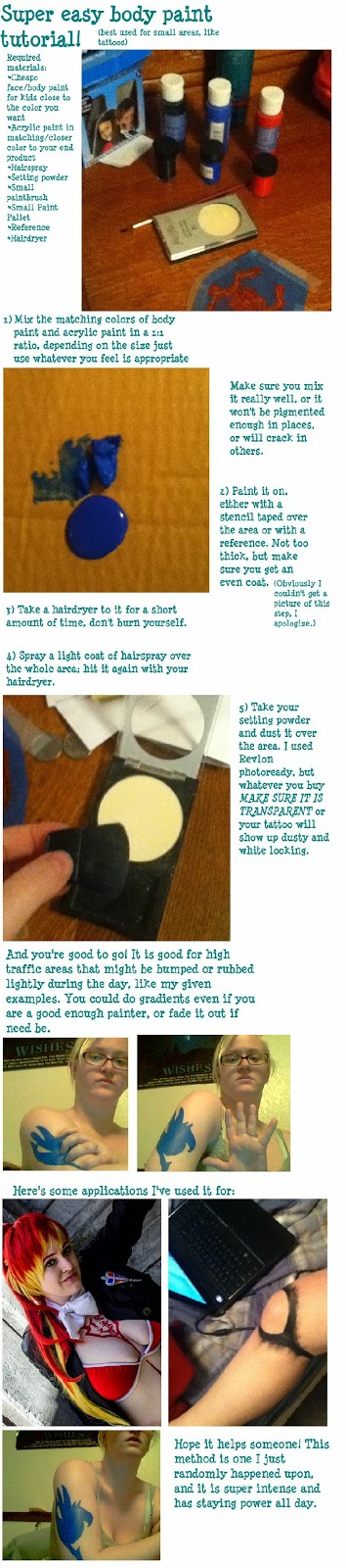 Cosplay Body Paint Tutorial by trmbngrl on DeviantArt