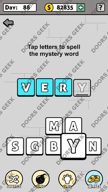 Words Story Day 88 Answer, Cheats, Solution