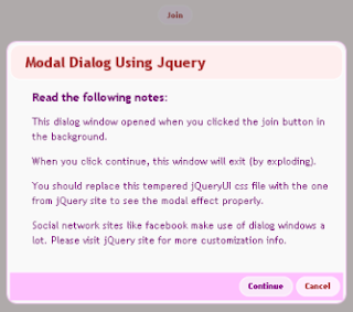 jquery dialog box