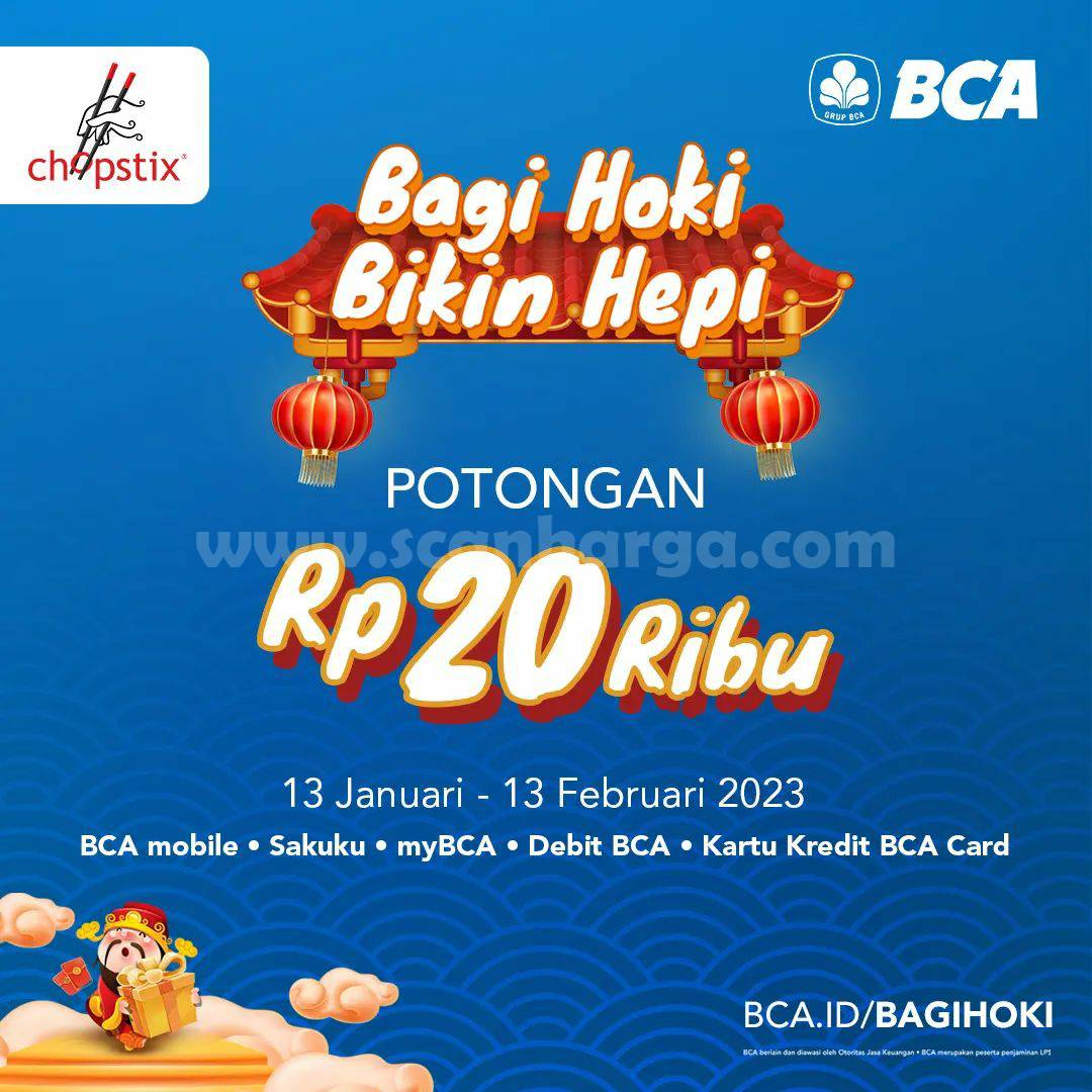 Promo Chopstix BCA Spesial IMLEK! Potongan Rp. 20.000