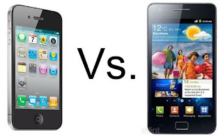 Samsung Galaxy SII Iphone 4 Comparação