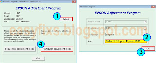 Particular adjustment mode for Epson L200, L201 - 01