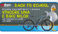 Logo Concorso " Torna a scuola con Duck " : vinci e-bike NILOX mod. X7 ( valore euro 1.099,95 ciascuna)