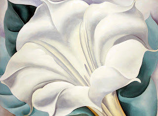 O'Keeffe Trumpet Flower Art