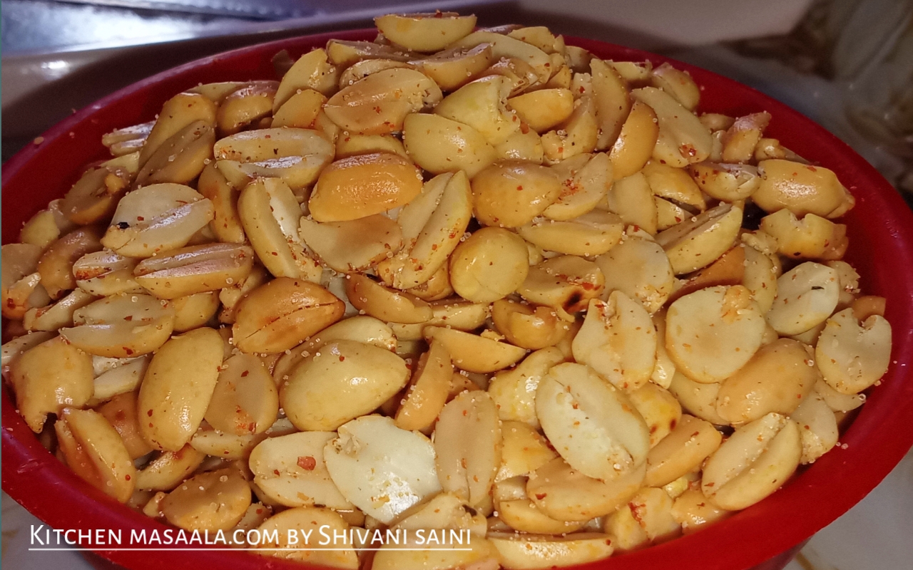 घर पर आसानी से बनाकर तैयार करे सॉल्टेड पीनट्स || salted peanuts recipe in Hindi, salted peanuts image, सॉल्टेड पीनट्स फोटो, Kitchenmasaala