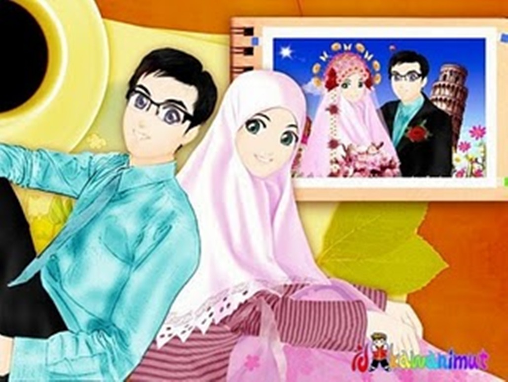 Gambar Kartun Muslimah Romantis Kantor Meme