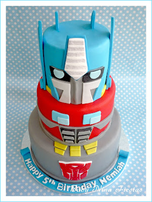 tarta y galletas  transformers