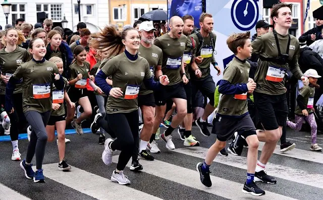 Prince Christian, Princess Isabella, Princess Josephine and Prince Vincent attended the royal run 2022