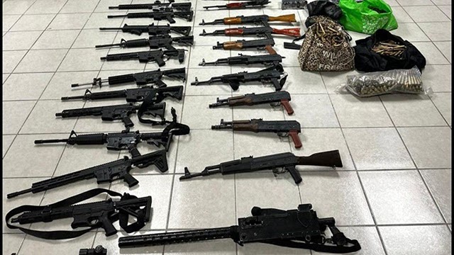 Ejército Mexicano, Guardia Nacional y FGR aseguran armas y drogas en Sonora