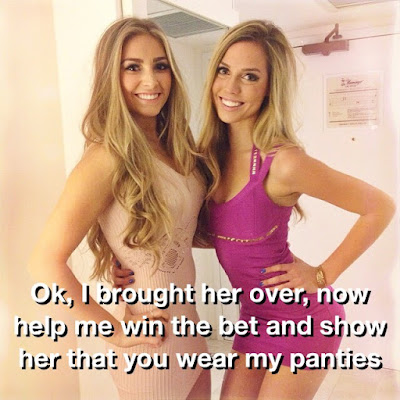 Show her your panties - Sissy TG Caption