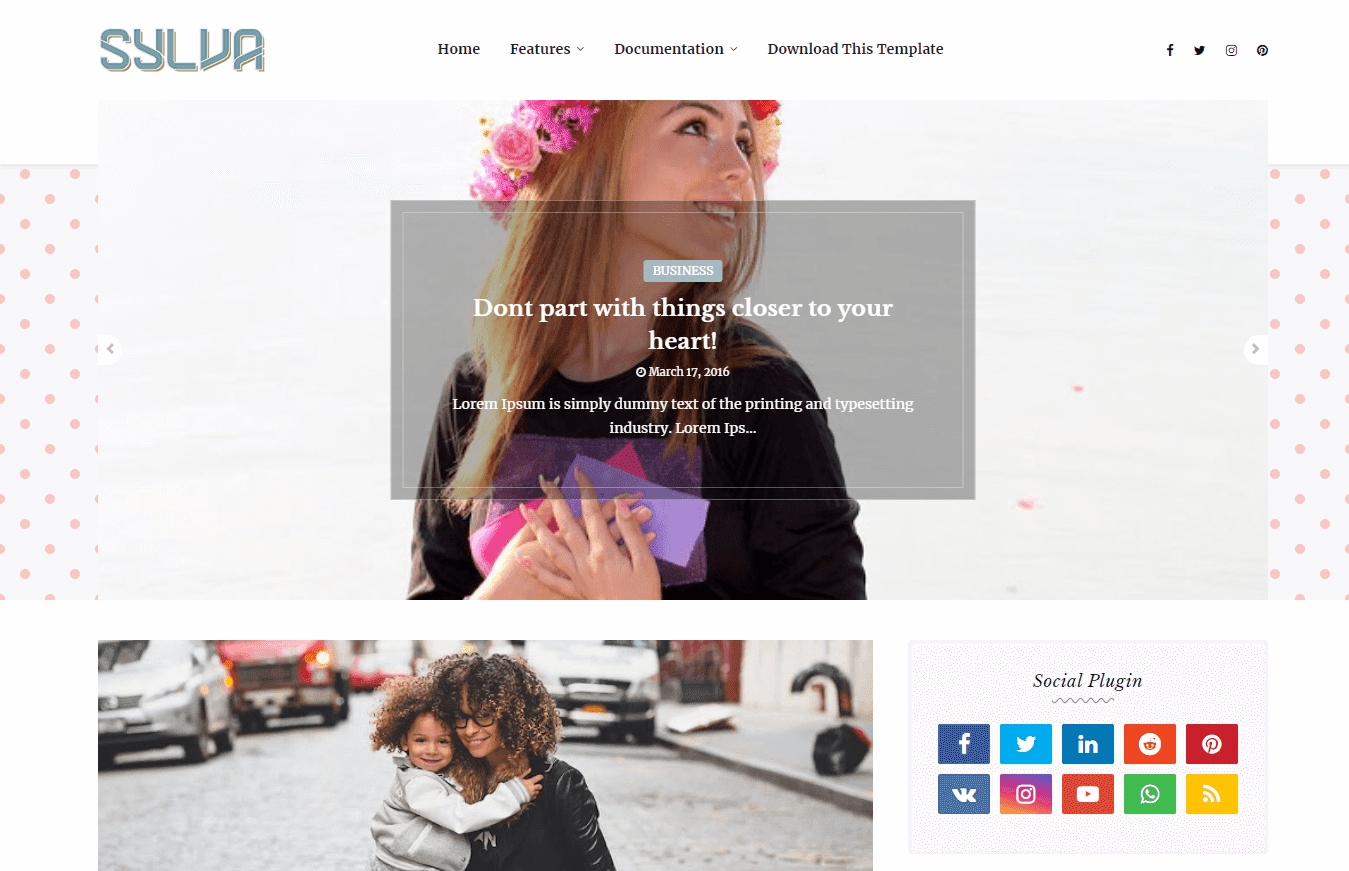 Sylva Blogger Template