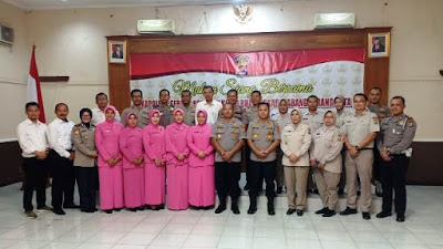 Peringati HUT ke-48 Korpri, Kapolres Serang Kota dan Jajaran Datangi Gedung Korpri