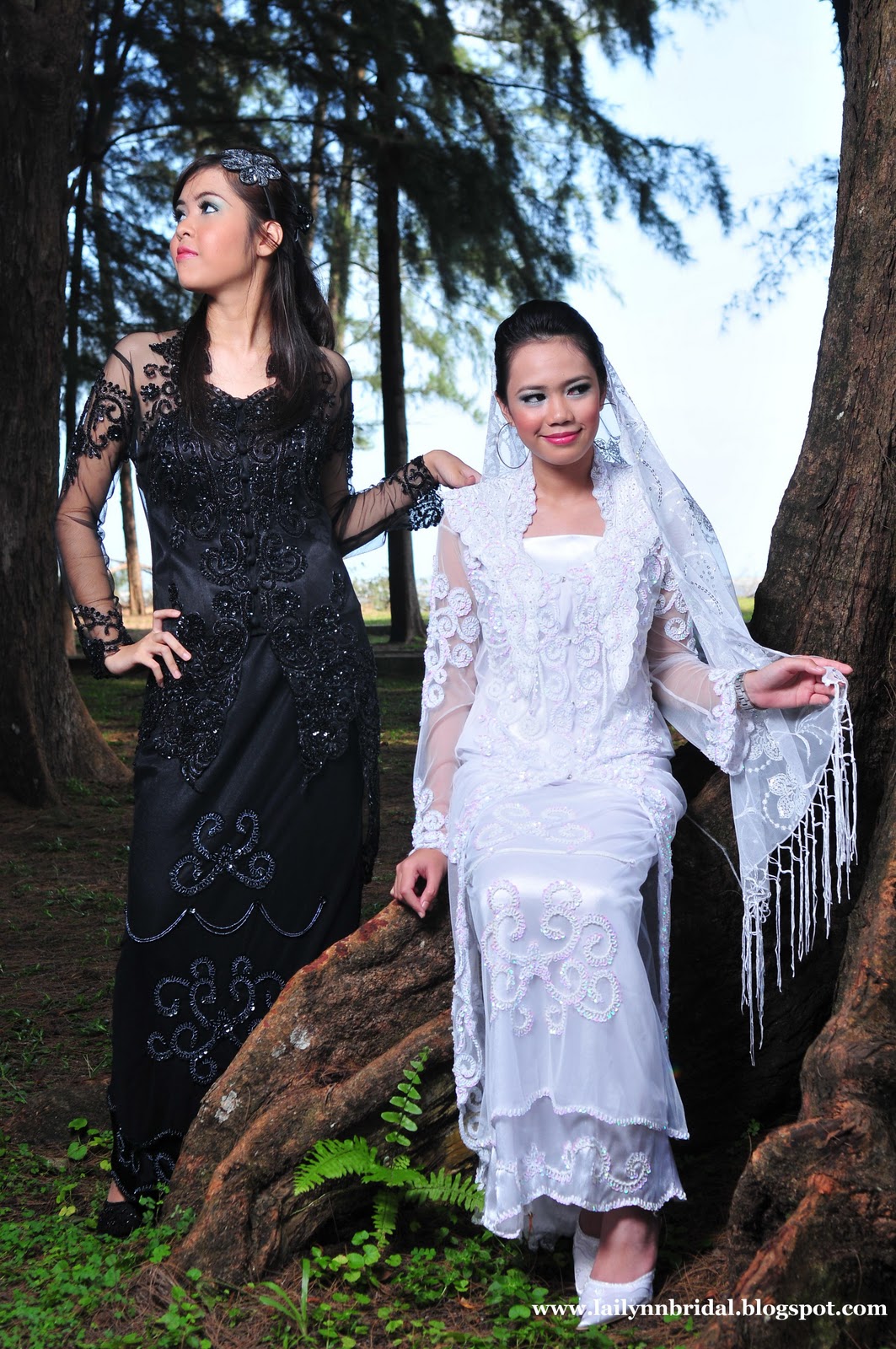  KOLEKSI BAJU PENGANTIN HITAM PUTIH 