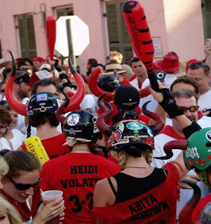 Big easy roller girls running of the bulls