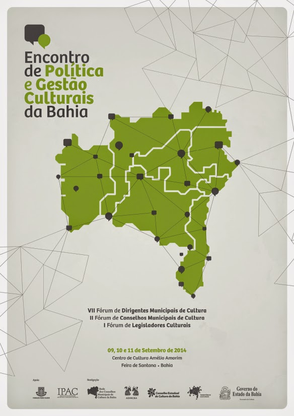 Secul-Ba realiza Encontro de Política e Gestão Culturais os dias 09, 10 e 11 de setembro de 2014